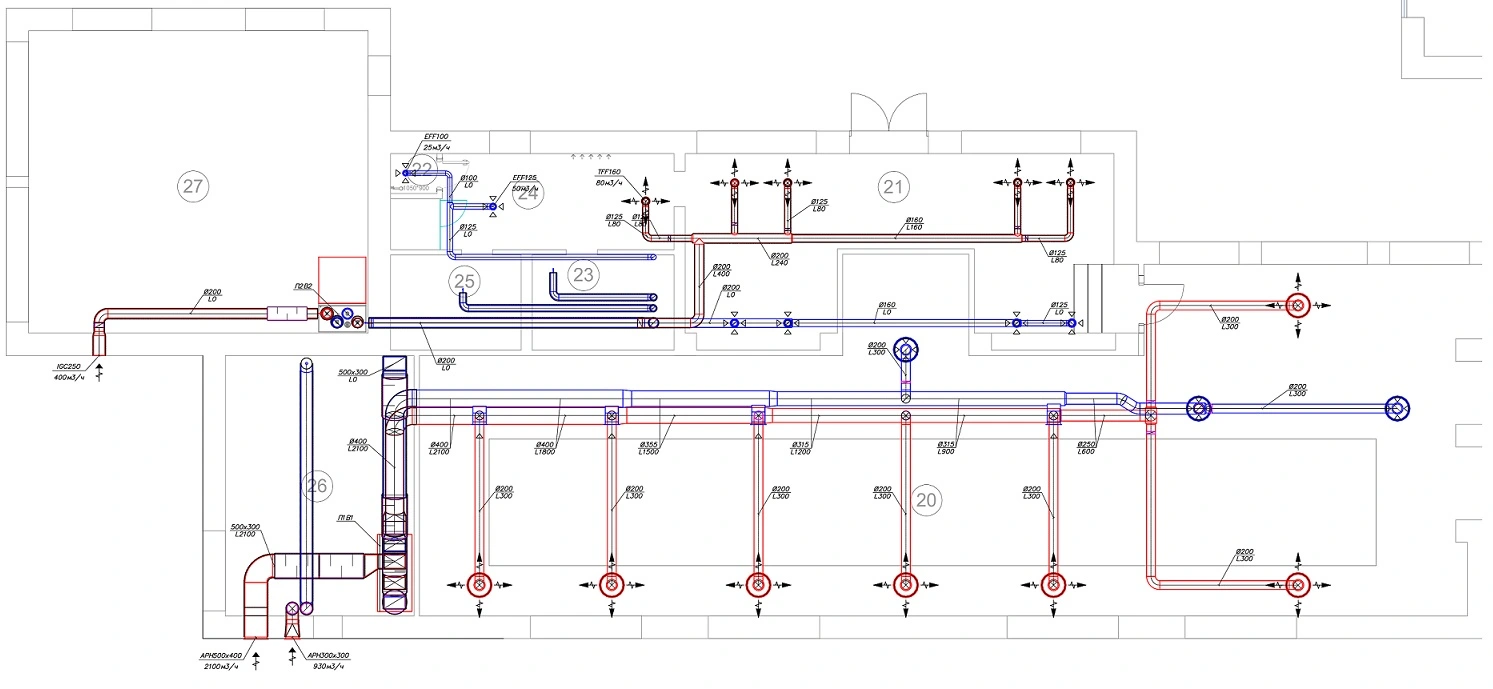 проект системы вентиляции в общественном бассейне